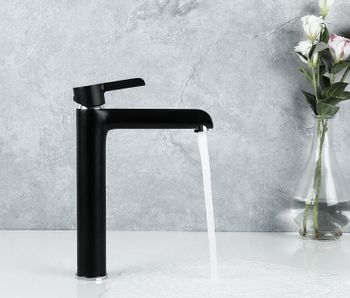 Смеситель для раковины Gappo G03-6 G1003-16 Черный матовый Хром — фото 7, Смесители для раковины