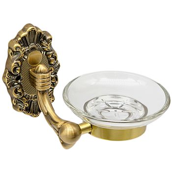 Мыльница настенная Milacio Valls MC.921.BR / латунь / бронза / стиль ретро — фото 1, Мыльницы