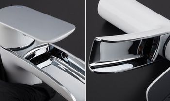 Смеситель для раковины Gappo G48 G1048-8 Белый Хром — фото 7, Смесители для раковины