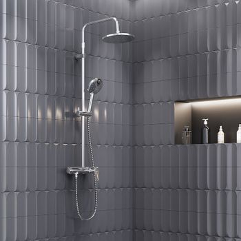 Душевая система Damixa Jupiter 977780000 Хром — фото 2, Душевые стойки