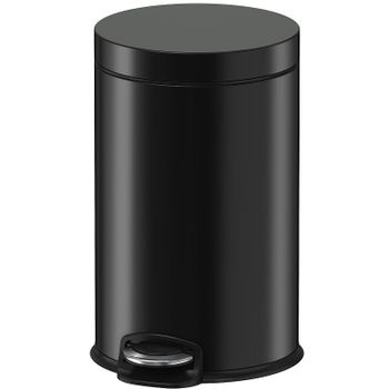 Ведро для мусора WeltWasser Erfie BL 3L педальное 10000000895 Черное — фото 1, Мусорные ведра