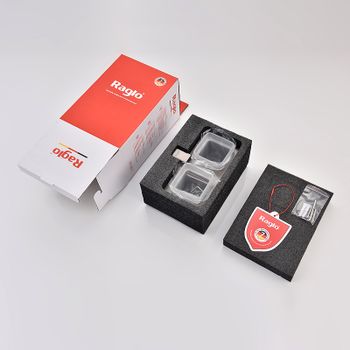 Стакан для зубных щеток Raglo R301.08.09 двойной Графит — фото 10, Стаканы для зубных щеток