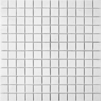 Каменная мозаика Pixmosaic Thassos PIX295 30,5x30,5 см — фото 1, Мозаика