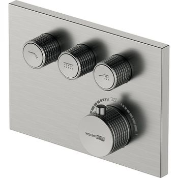 Смеситель для душа WasserKRAFT Wern 4258 Thermo с термостатом Никель — фото 1, Смеситель для душа