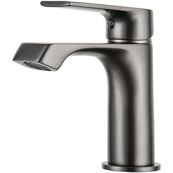 Смеситель для раковины Frap H71-9 F1071-9 Оружейная сталь — фото 1, Смесители для раковины