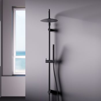 Душевая система Damixa Scandinavian Pure 936000300 Черная матовая — фото 3, Душевые стойки