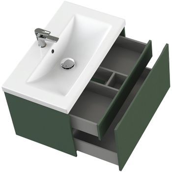 Тумба под раковину Cersanit Grande 80 64303 подвесная Зеленая — фото 5, Тумбы под раковину