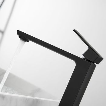 Товар: Смеситель для раковины Vincea Next VBF-1N2MB Черный матовый - фото 2 Смеситель для раковины Vincea Next VBF-1N2MB Черный матовый — фото 2, Смесители для раковины