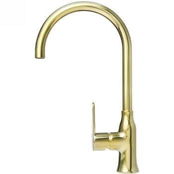 Смеситель для кухни Alveus Slim Monarch Gold new 1134833 Золото — фото 1, Смесители для кухни