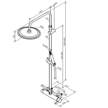 Душевая система Damixa Scandinavian Pure 936710000 Хром — фото 7, Душевые стойки