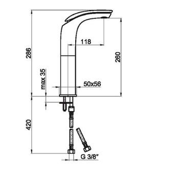 Смеситель для раковины Webert Aria AI830402015 Хром — фото 4, Смесители для раковины
