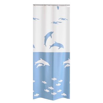 Штора для ванны Ridder Flipper 200х180 Синяя — фото 1, Шторы для ванной