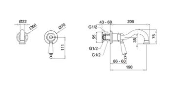 Смеситель для раковины Migliore Oxford 19092 Бронза — фото 2, Смесители для раковины