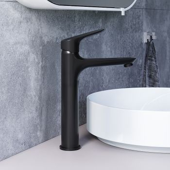 Смеситель для раковины Damixa Jupiter 770250301 Черный матовый — фото 4, Смесители для раковины