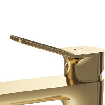 Смеситель для раковины AM.PM X-Joy F85A92099 Золото — фото 9, Смесители для раковины