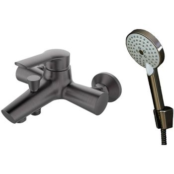 Смеситель для ванны Orange Tony M54-300gr Графит — фото 1, Смеситель для ванны