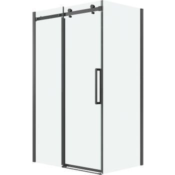 Душевой уголок Grossman Classic 110х80 120.K33.04.1180.42.00 профиль Графит сатин стекло прозрачное — фото 1, Прямоугольные душевые уголки