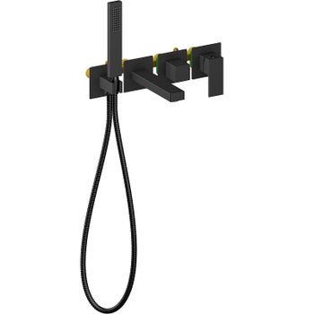 Смеситель для ванны Timo Selene 2014/03YSM Черный — фото 1, Смеситель для ванны