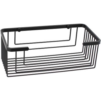 Полка корзина WasserKRAFT K-711B Черная матовая — фото 1, Полки для ванной и душа