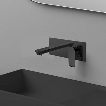 Смеситель для раковины Vincea Esse VBFW-1E1MB Черный матовый — фото 3, Смесители для раковины