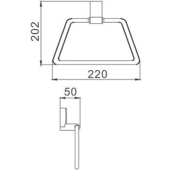 Товар: Кольцо для полотенец Haiba HB8804 Хром - фото 2 Кольцо для полотенец Haiba HB8804 Хром — фото 2, Полотенцедержатели