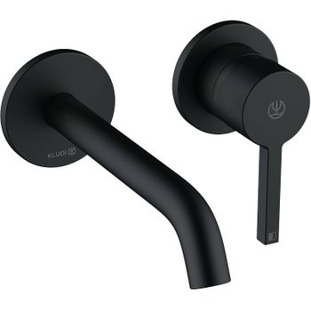 Смеситель для раковины Kludi Nova Fonte Pura 202443915 Черный матовый — фото 1, Смесители для раковины