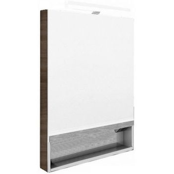 Зеркальный шкаф Roca The Gap 60 ZRU9302844 Тиковое дерево — фото 1, Зеркальные шкафы в ванную