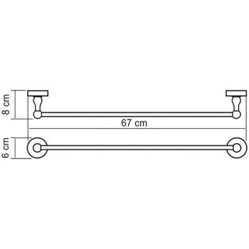 Товар: Полотенцедержатель WasserKRAFT Nau K-7730 Хром - фото 3 Полотенцедержатель WasserKRAFT Nau K-7730 Хром — фото 3, Полотенцедержатели