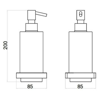 Дозатор для жидкого мыла Webert Pegaso PE500201010 Золото — фото 2, Дозаторы