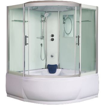 Душевой бокс WeltWasser WW500 Emmer 15055-2 150х150 10000004658 профиль Хром стекло прозрачное — фото 1, Душевые боксы