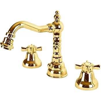 Смеситель для раковины Cezares Lord-BLS2-03/24 Золото 24 карат — фото 1, Смесители для раковины