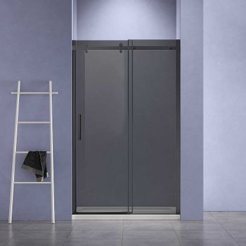 Душевая дверь Vincea Como-N 140 VDS-4CN140CGB профиль Черный стекло тонированное — фото 2, Раздвижные душевые двери