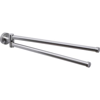 Полотенцедержатель WasserKRAFT Tauber K-64431 поворотный Никель — фото 1, Полотенцедержатели