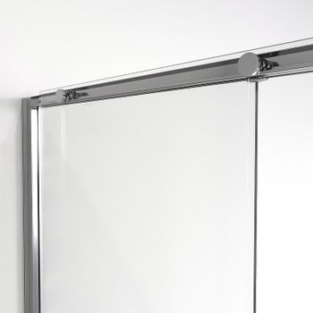 Душевая дверь Niagara Nova 100 NG-64-10A профиль Хром стекло прозрачное — фото 8, Раздвижные душевые двери