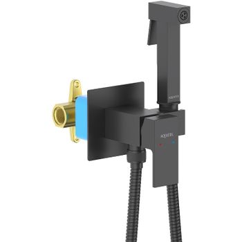 Гигиенический душ со смесителем Aquatek Либра AQ1022MB Черный матовый — фото 2, Гигиенические души