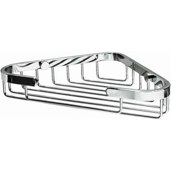 Полка корзина WasserKRAFT K-733 угловая Хром — фото 1, Полки для ванной и душа