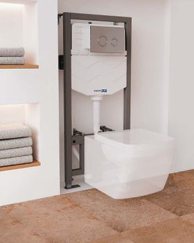 Инсталляция WasserKRAFT Aller 10TLT.010.ME.WH01 для унитаза с Белой клавишей смыва — фото 5, Инсталляции для унитазов