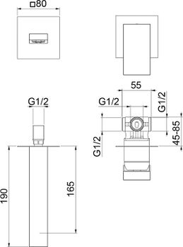 Смеситель для раковины Webert Pegaso PE830606010 Золото матовое — фото 2, Смесители для раковины