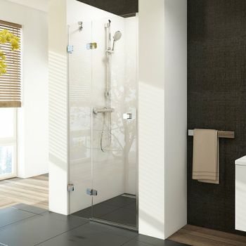 Душевая дверь Ravak Brilliant BSD2-100 B L 0ULABA00Z1 профиль Хром стекло Transparent — фото 1, Распашные душевые двери