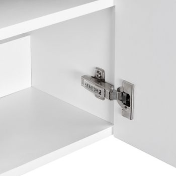 Тумба под раковину Aquaton Эклипс 45 М R 1A172801EK49R подвесная Белый Эбони светлый — фото 5, Тумбы под раковину