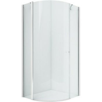 Душевой уголок New Trendy New Soleo Chrome 90х90 K-0416 профиль Хром стекло прозрачное — фото 1, Душевые уголки четверть круга