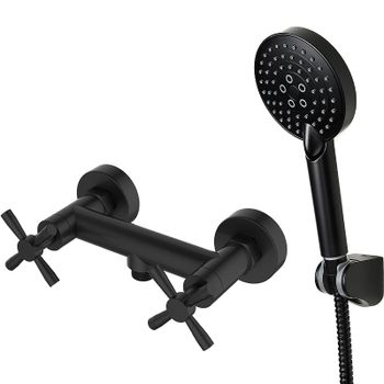 Смеситель для душа Orange Mia M34-320B Черный — фото 1, Смеситель для душа