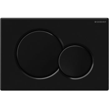 Клавиша смыва Geberit Sigma 01 115.770.DW.5 Черная глянцевая — фото 1, Кнопки смыва