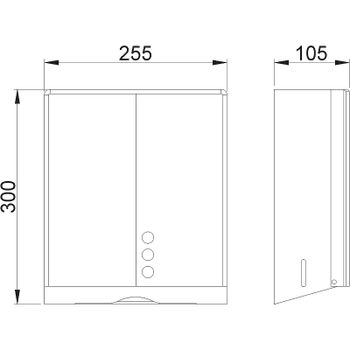 Диспенсер для бумажных полотенец Nofer 04046.B Хром — фото 2, Диспенсеры бумажных полотенец