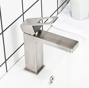 Смеситель для раковины Frap H804 F10804 Нержавеющая сталь — фото 3, Смесители для раковины