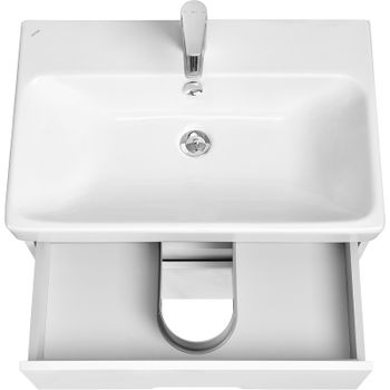 Тумба под раковину Aquaton Оливия 70 1A254301OL010 подвесная Белая матовая — фото 4, Тумбы под раковину