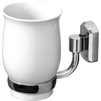 Стакан для зубных щеток WasserKRAFT K-24128 Хром — фото 1, Стаканы для зубных щеток