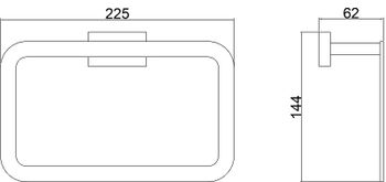Кольцо для полотенец Belz B903 B90304 Черное матовое — фото 2, Полотенцедержатели