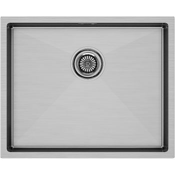 Кухонная мойка Paulmark Next 54 Uni PM215444-BS Брашированная сталь — фото 1, Кухонные мойки