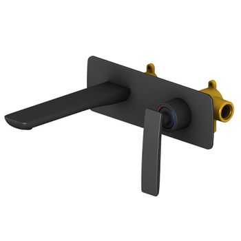 Смеситель для раковины Timo Helmi 4071/03SM Черный — фото 1, Смесители для раковины